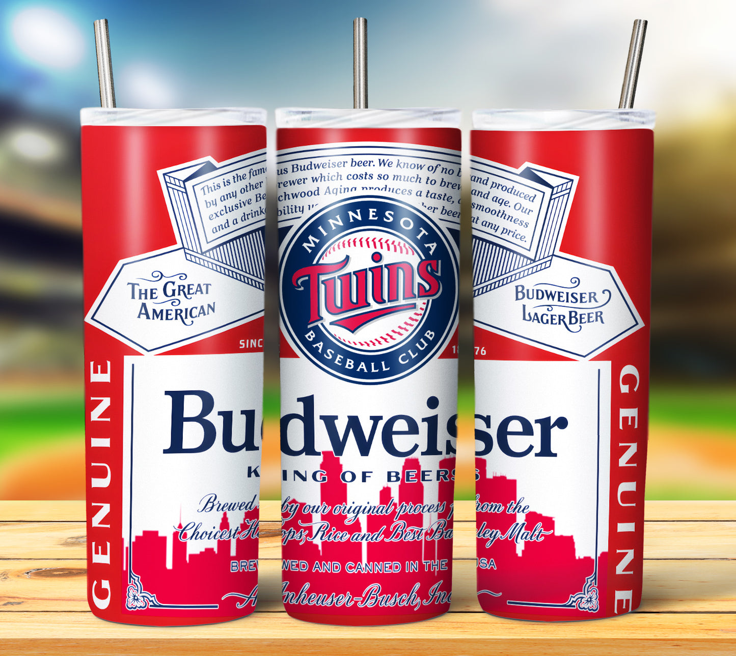 Baseball 20oz Sublimation Tumbler Image