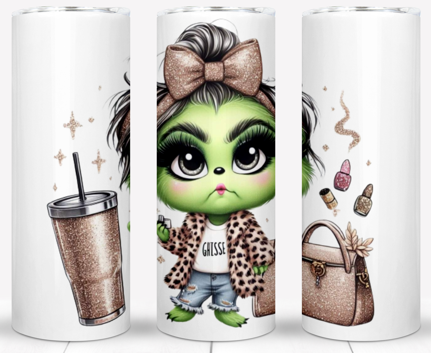 Christmas Baby Grinch Sublimation 20oz Tumbler Images Bundle