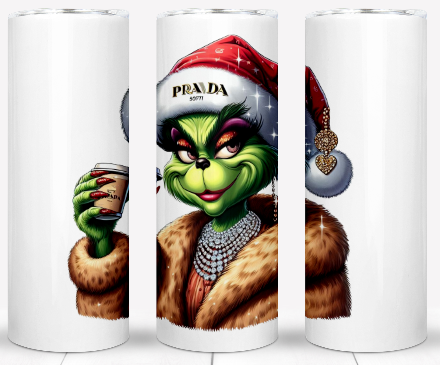 30+ Christmas Brand Grinch Sublimation 20oz Tumbler Images Bundle