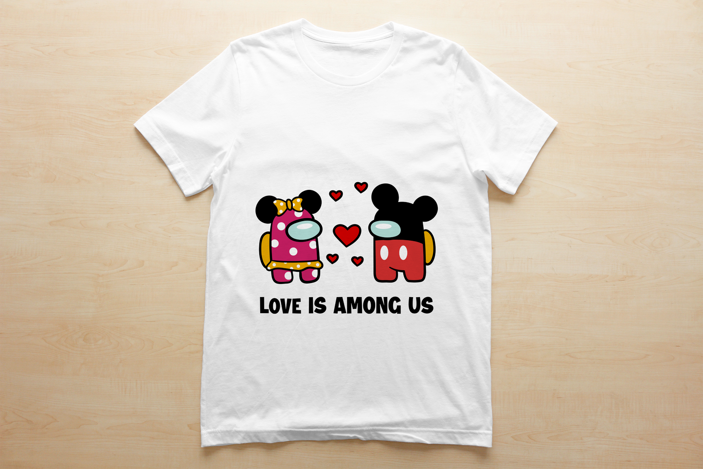 Among Us Kids Valentine Images Sublimation/DTF T-Shirt Bundle