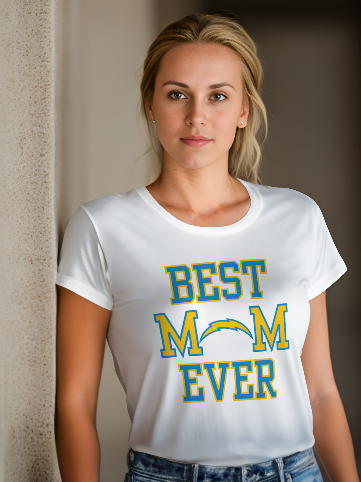 Mom Football Sublimation/DTF T-Shirt Images