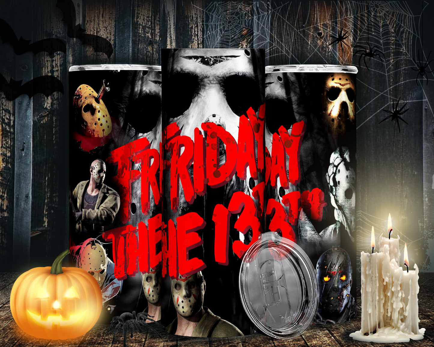 30 Horror Halloween Sublimation 20oz Images Bundle