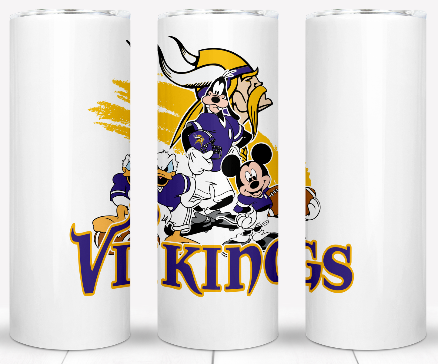 Disney Cartoon Football  Sublimation 20oz Tumbler Images Bundles