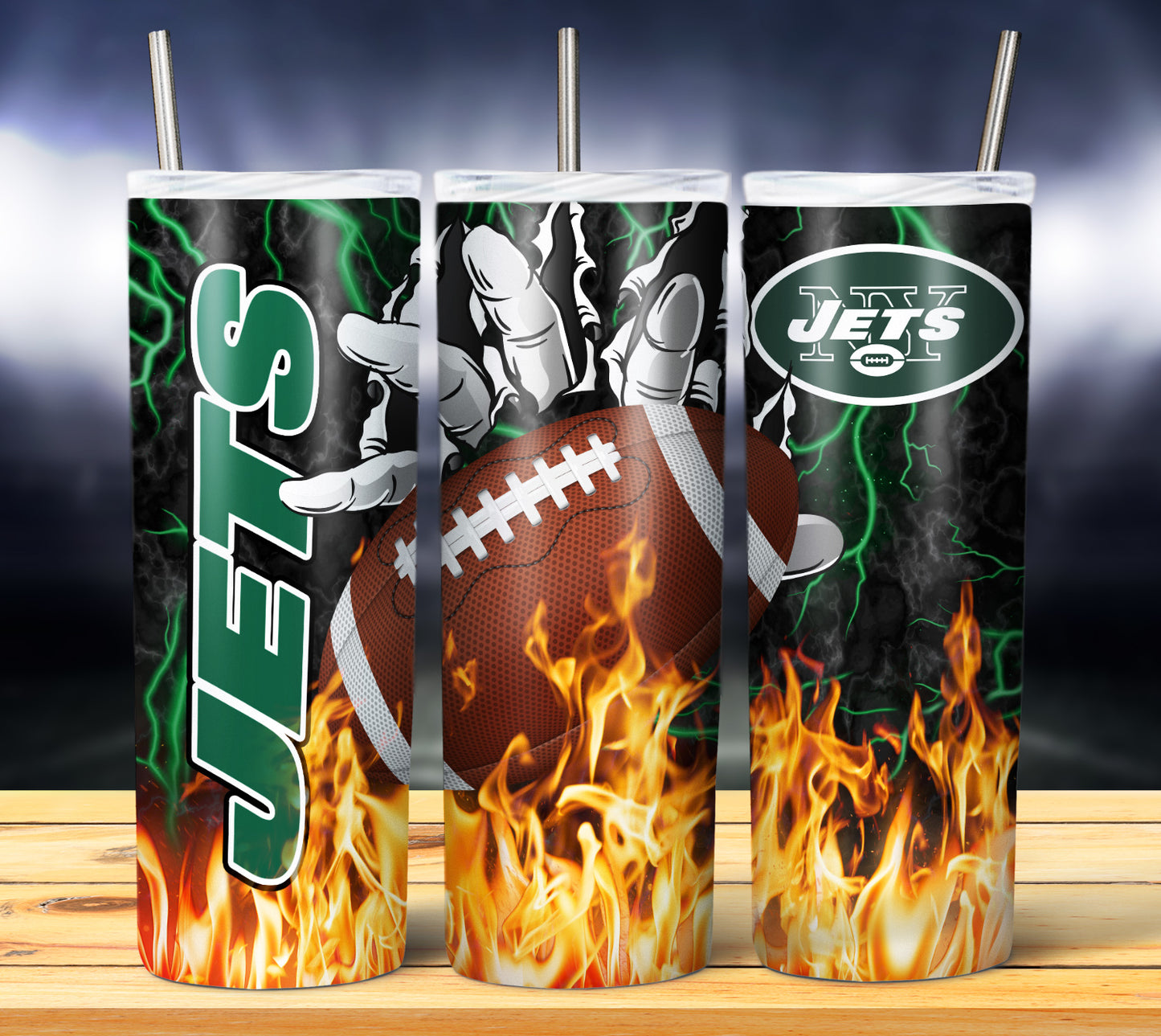 Football 20oz Sublimation Tumbler Image