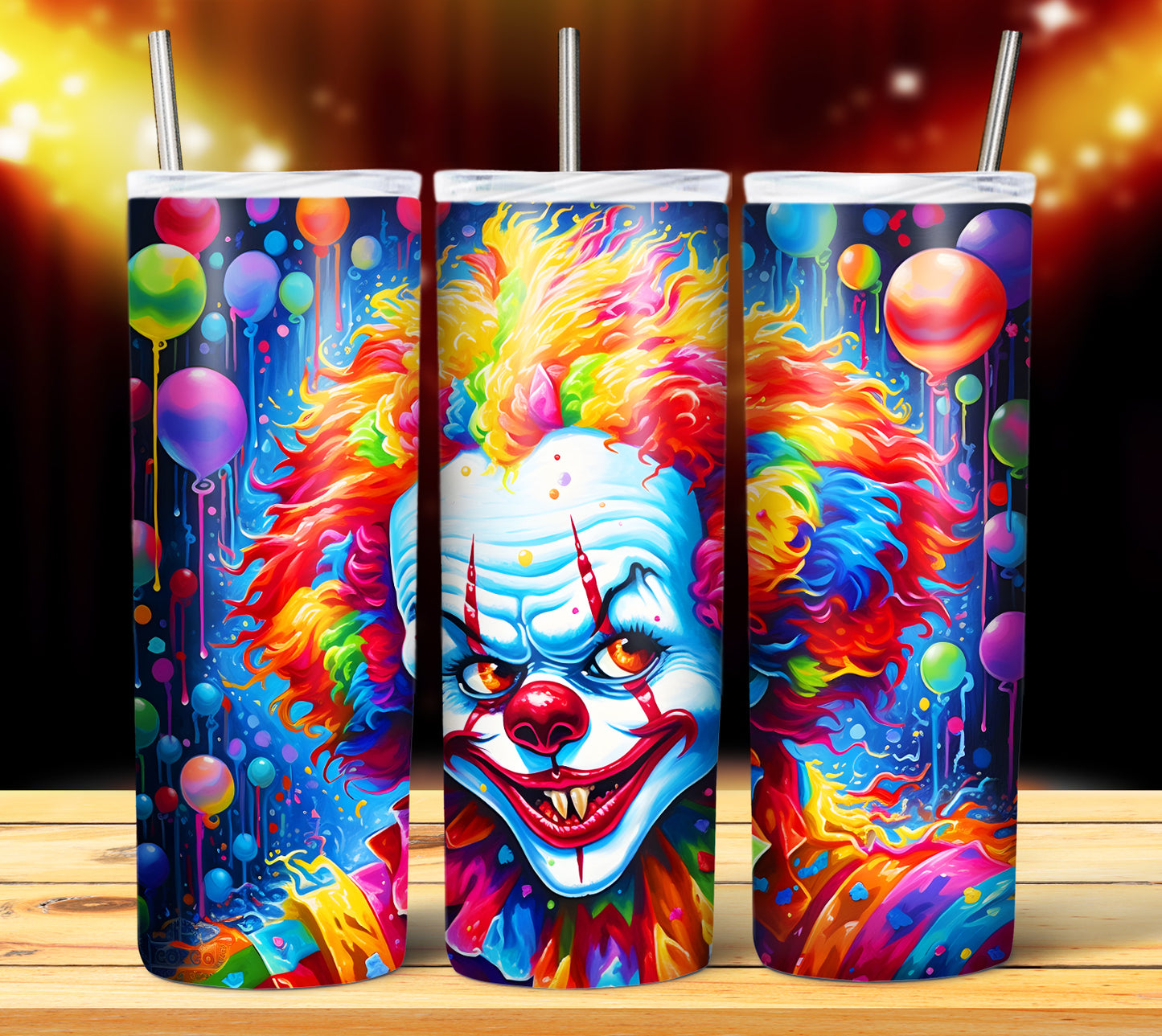 20 Colorful Halloween Sublimation 20oz Images Bundle