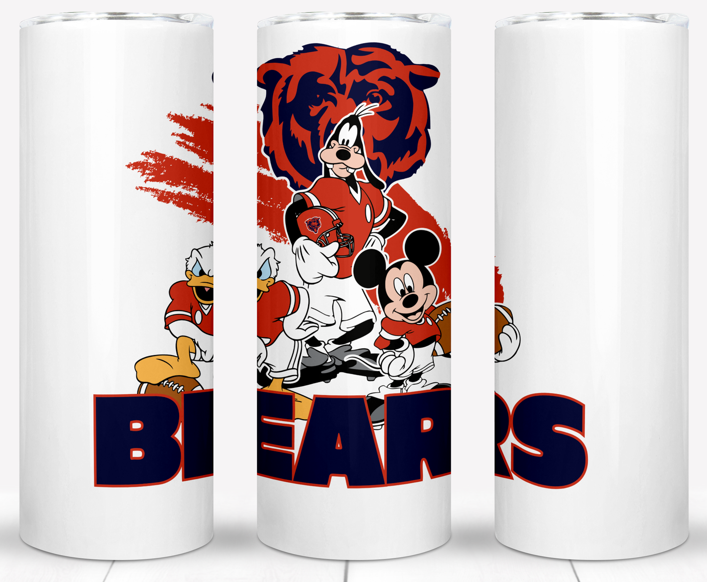 Disney Cartoon Football  Sublimation 20oz Tumbler Images Bundles