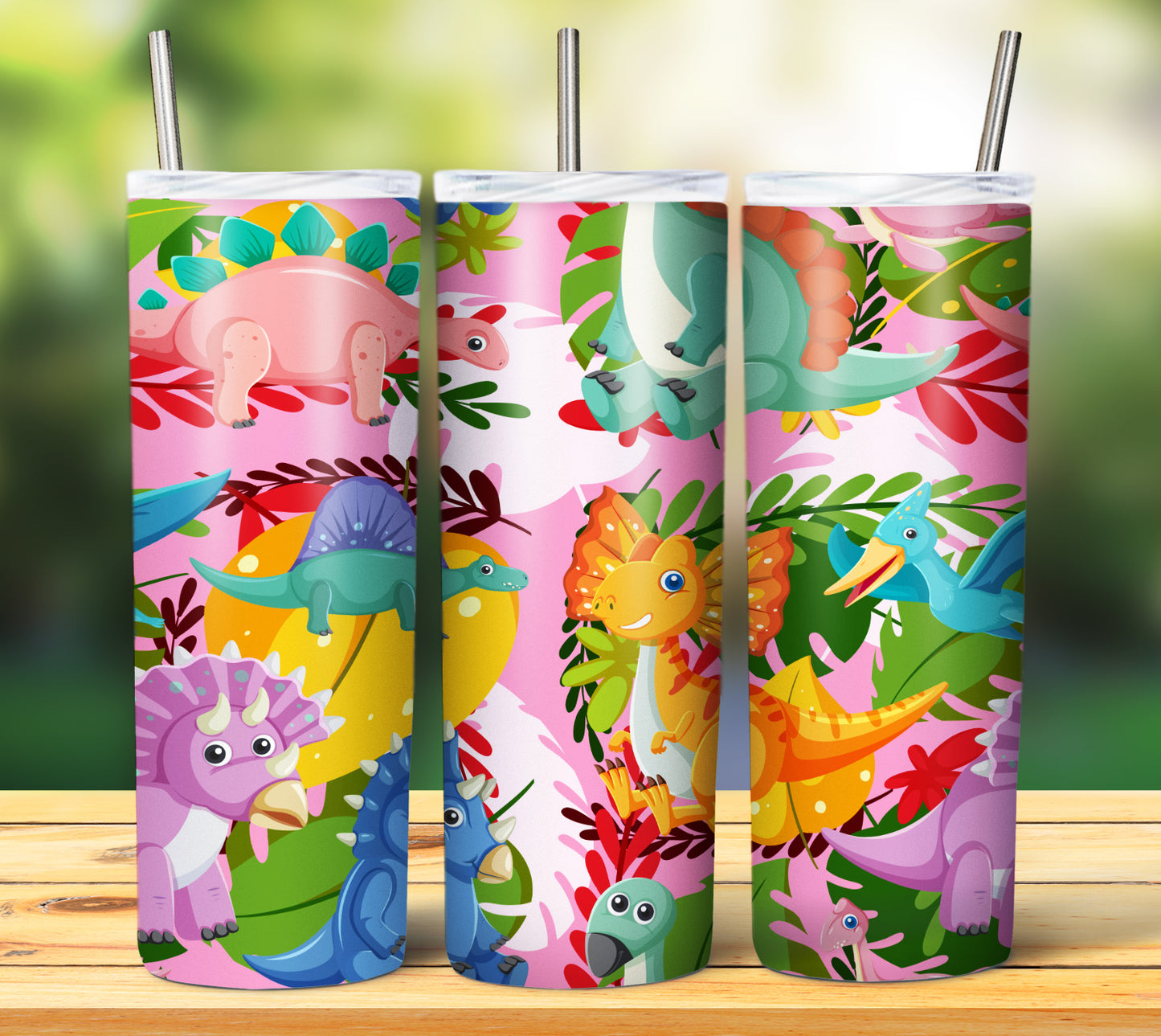 20 Dino Sublimation Tumbler Images Bundle 20 oz & Kid