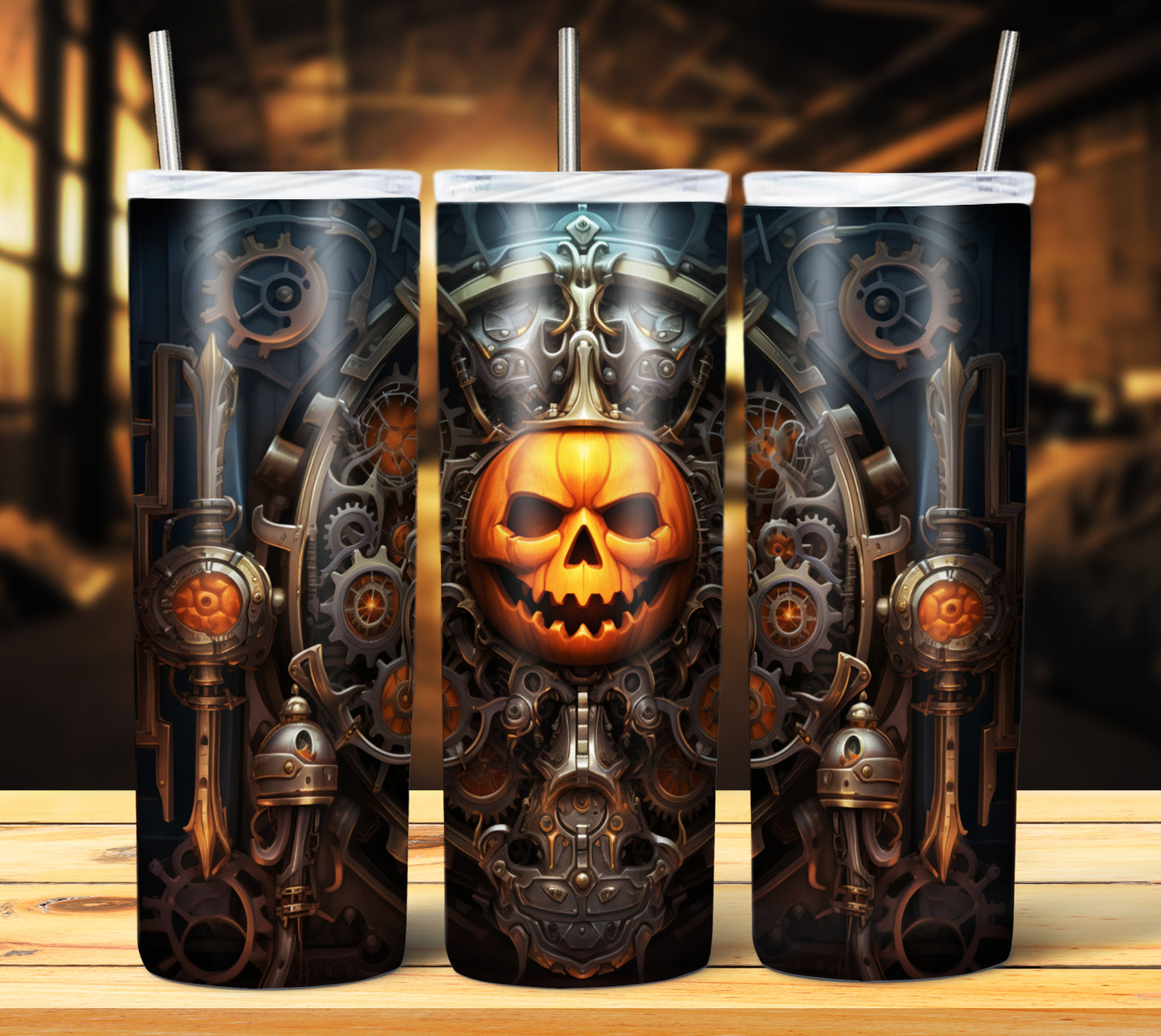 40 SteamPunk Halloween Sublimation 20oz Images Bundle