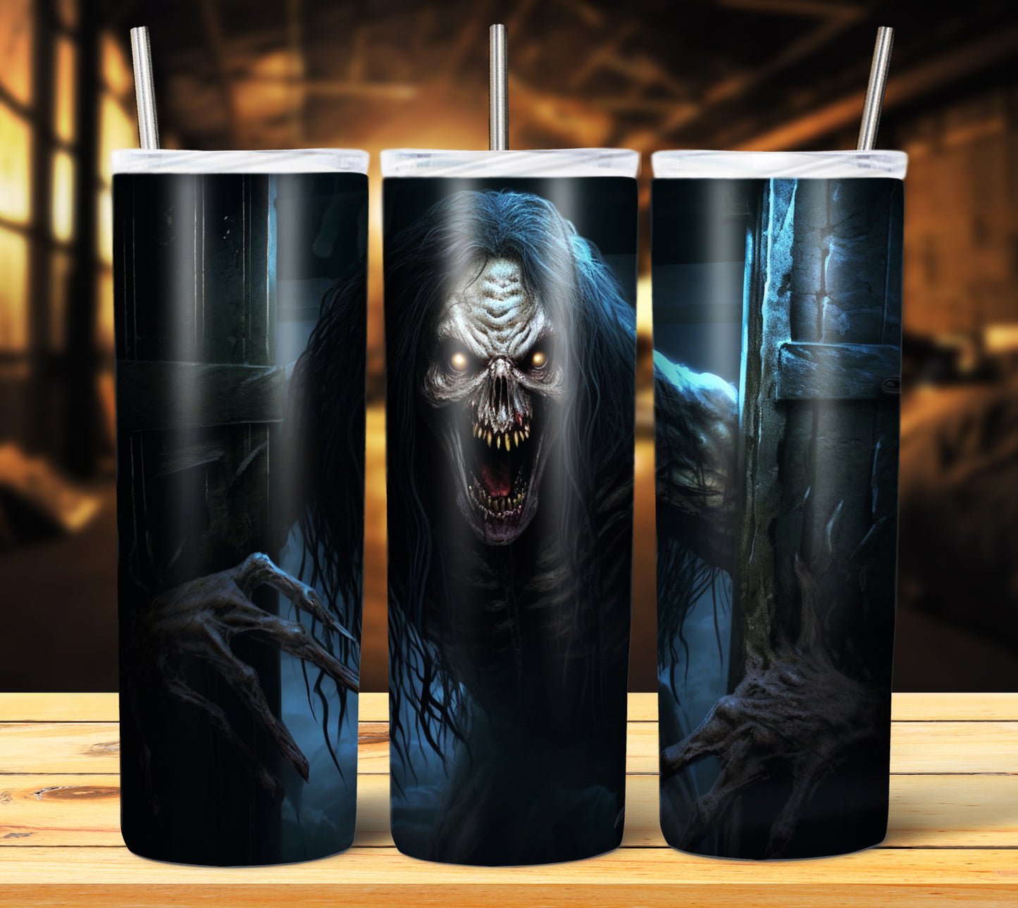 25 Creepy Halloween Sublimation 20oz Images Bundle