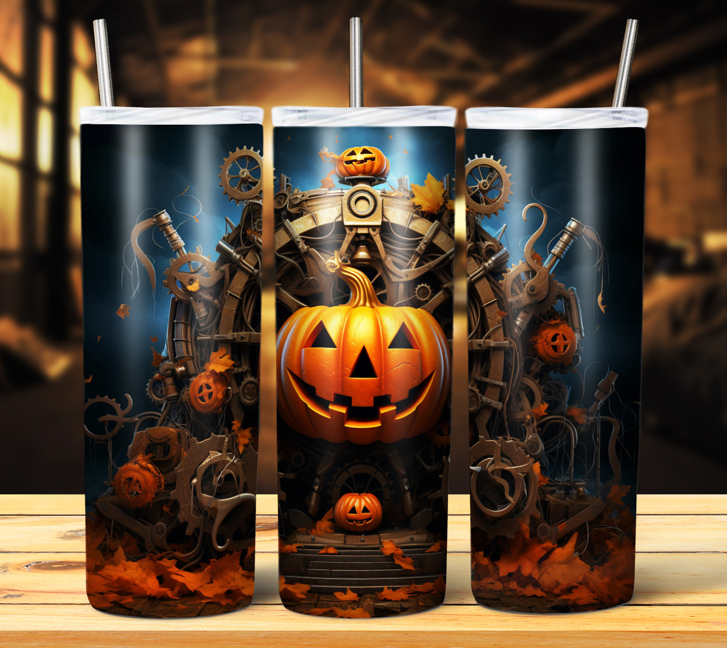 40 SteamPunk Halloween Sublimation 20oz Images Bundle