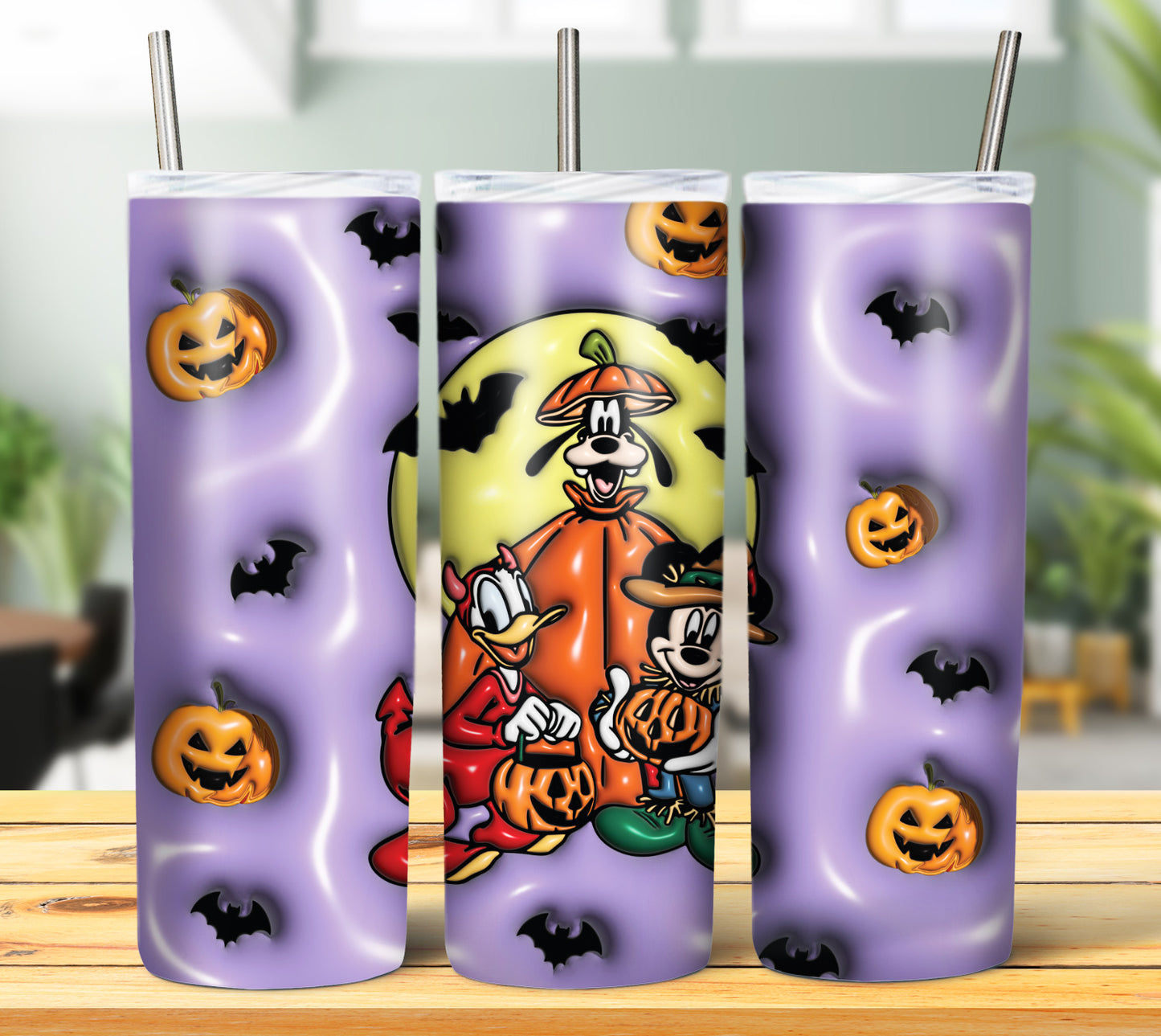 20+ 3D Inflate Halloween Sublimation 20oz Images Bundle