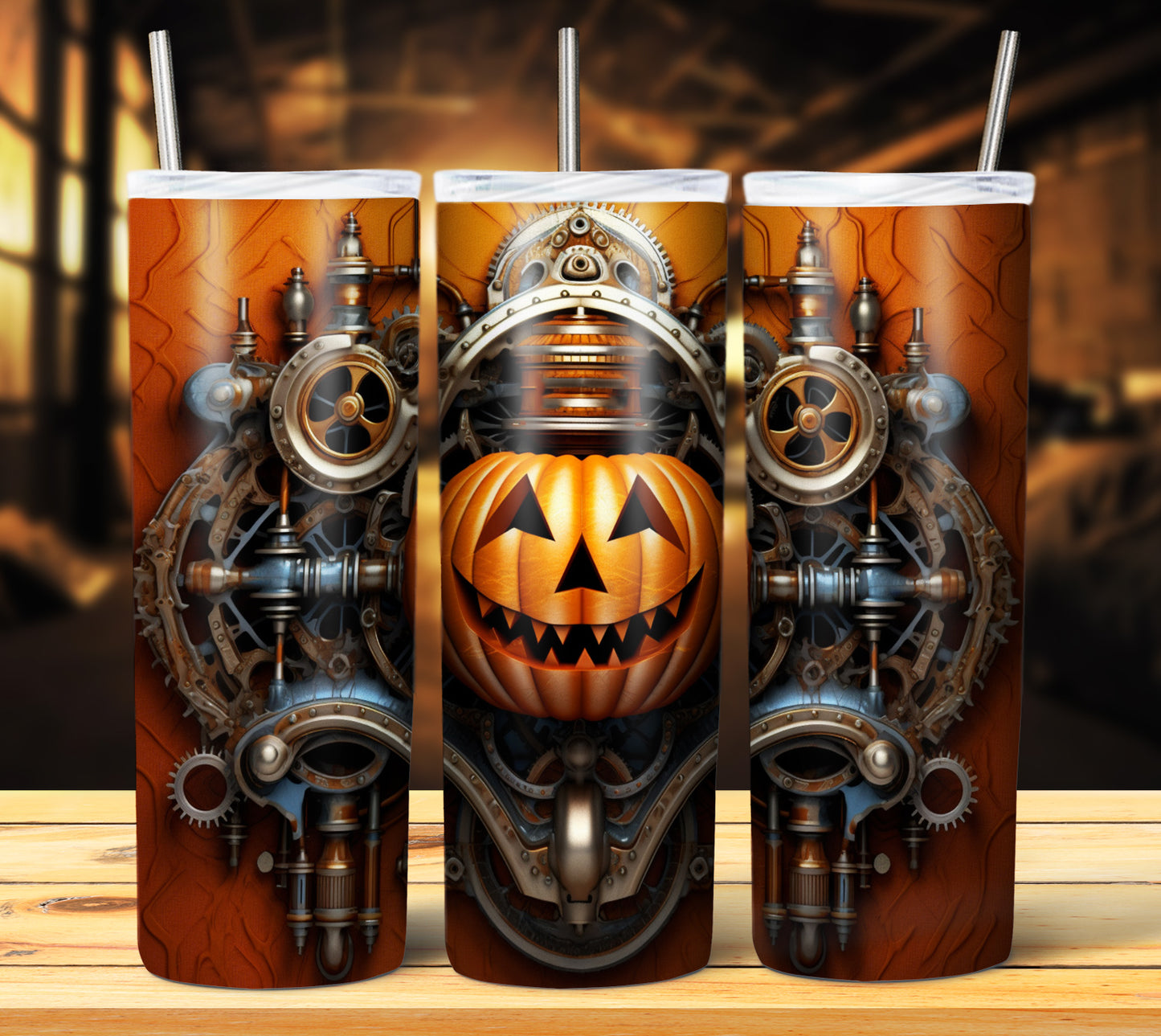 40 SteamPunk Halloween Sublimation 20oz Images Bundle