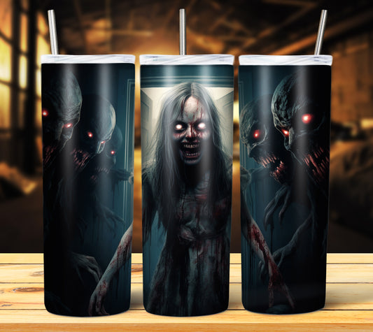 25 Creepy Halloween Sublimation 20oz Images Bundle