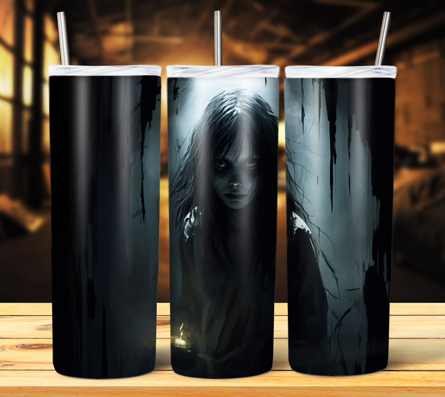 25 Creepy Halloween Sublimation 20oz Images Bundle