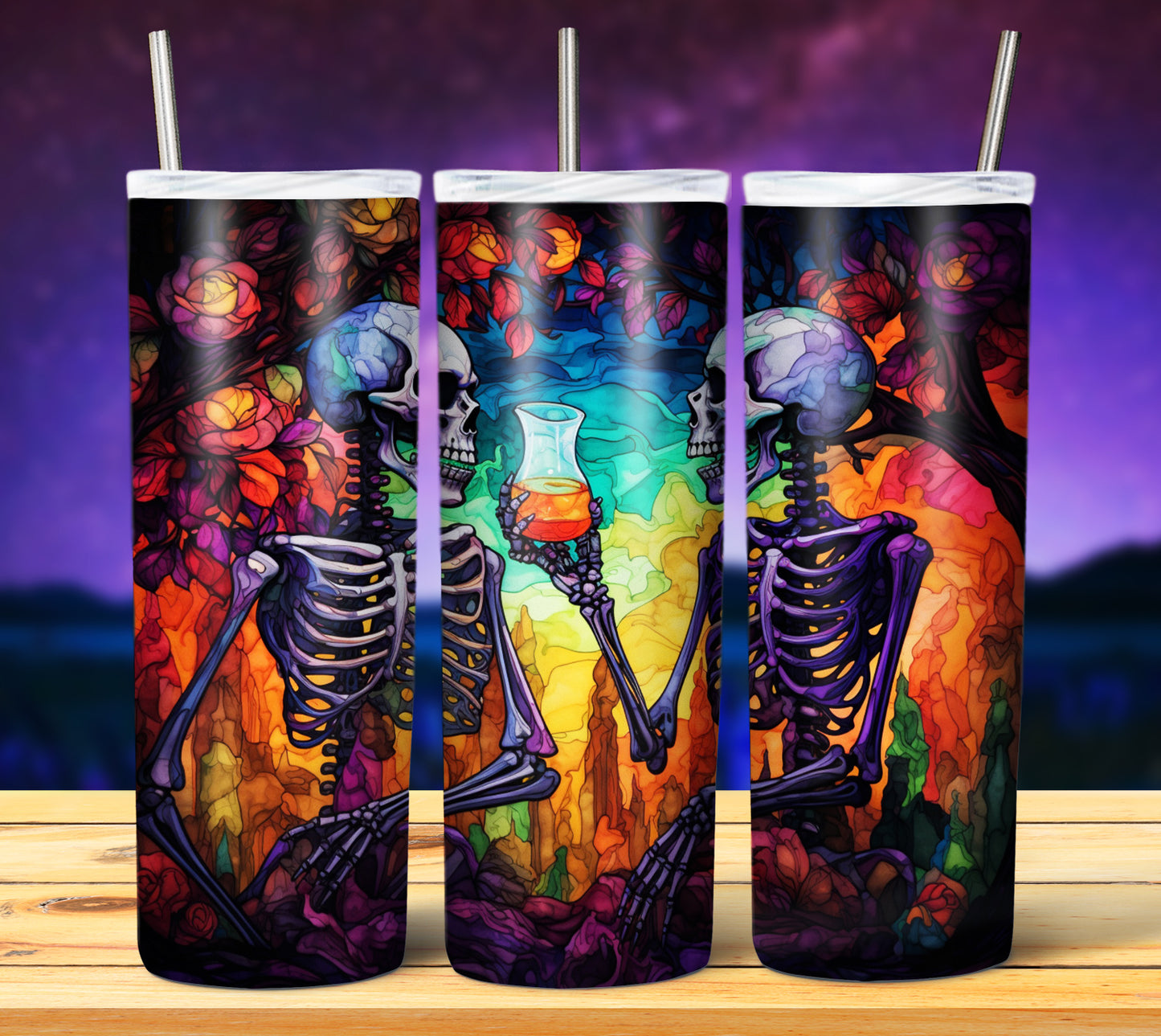 50 Watercolor Halloween Sublimation 20oz Images Bundle