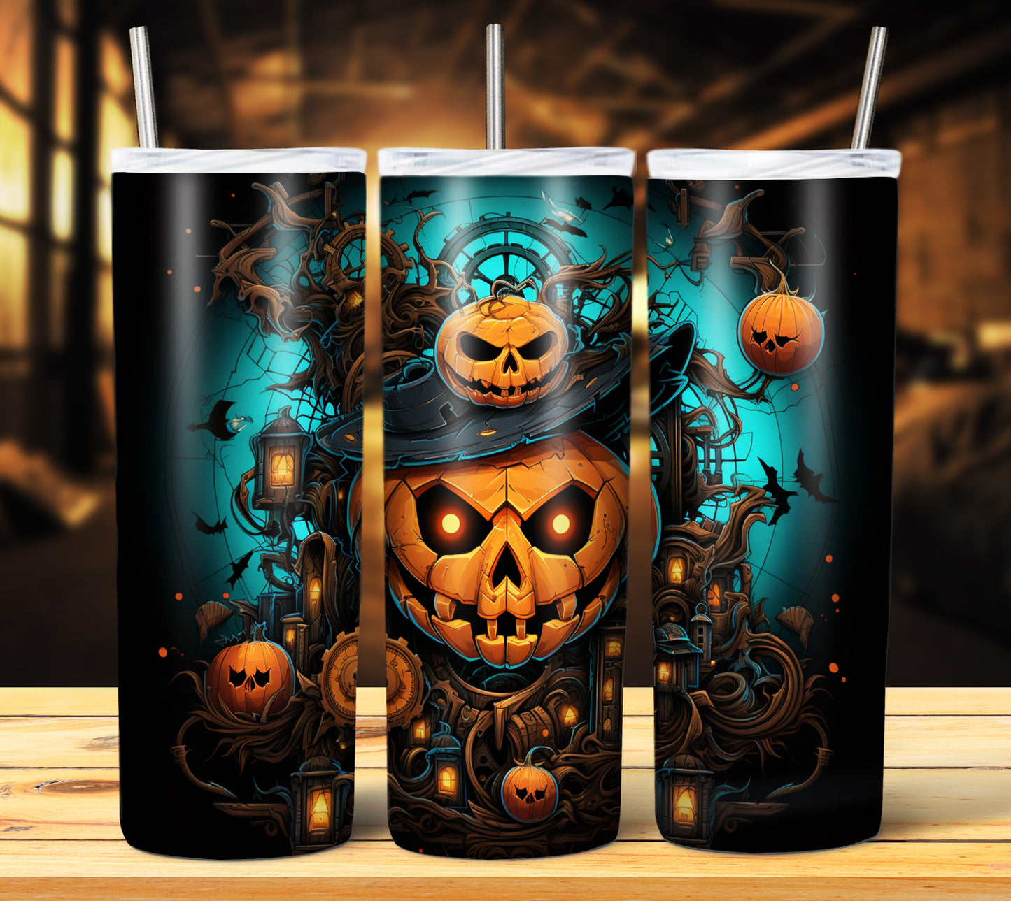 40 SteamPunk Halloween Sublimation 20oz Images Bundle