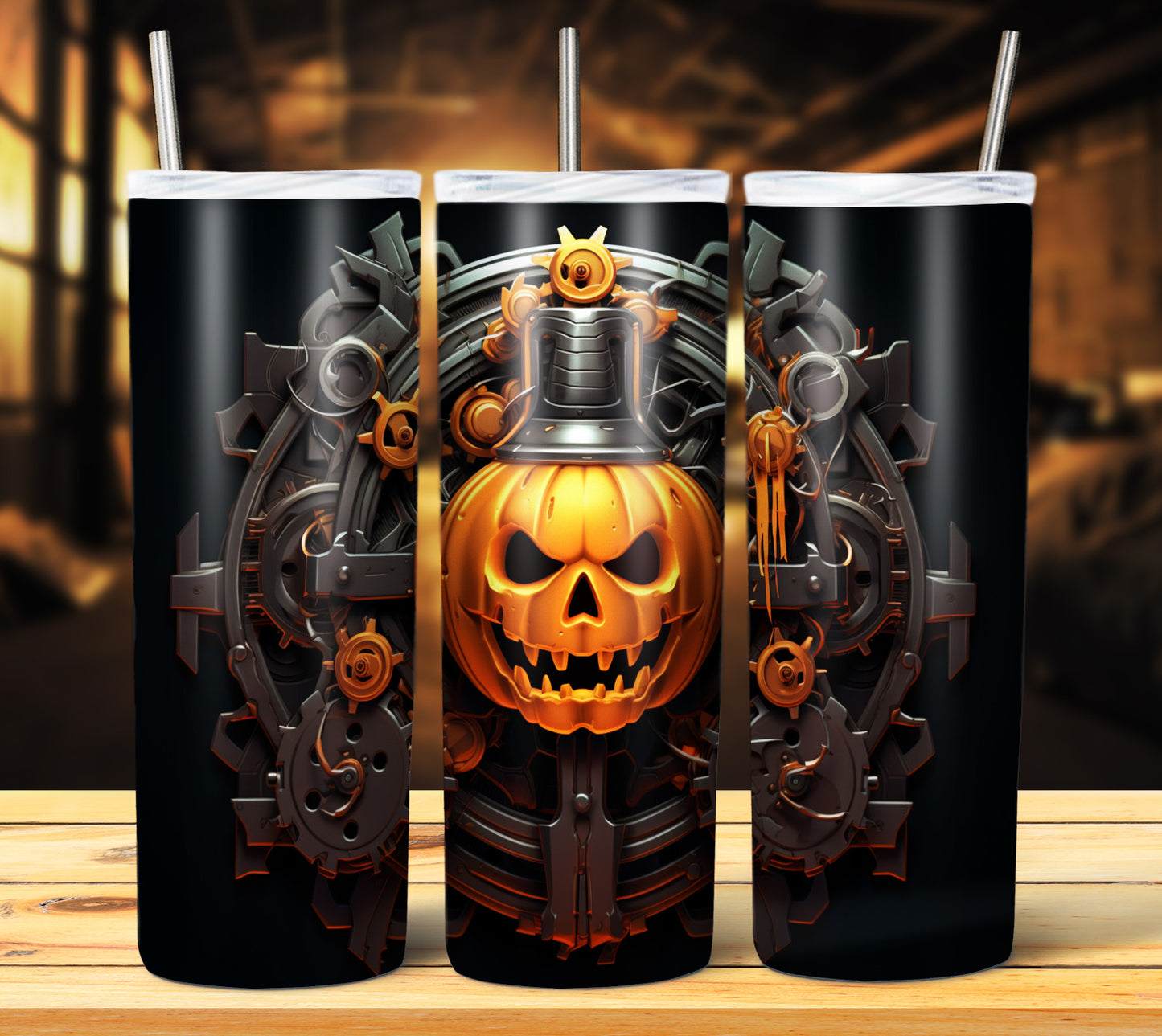 40 SteamPunk Halloween Sublimation 20oz Images Bundle