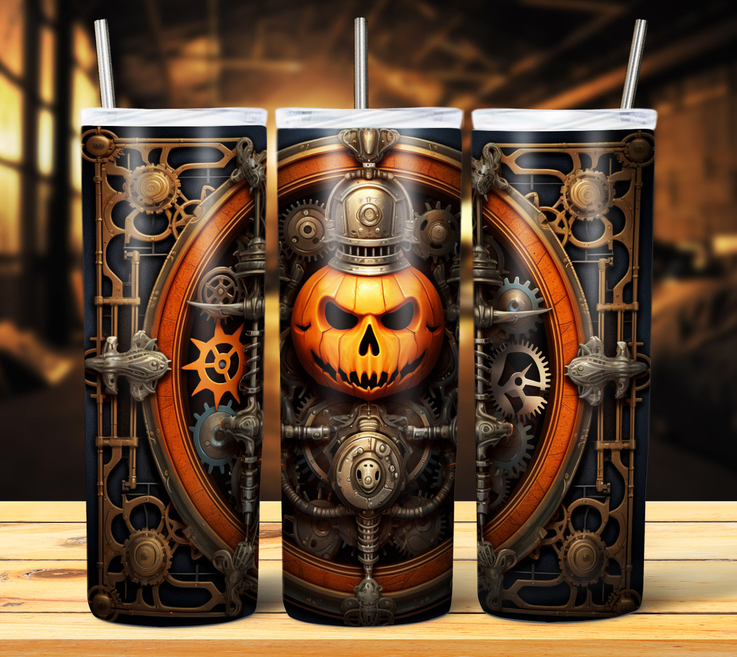 40 SteamPunk Halloween Sublimation 20oz Images Bundle