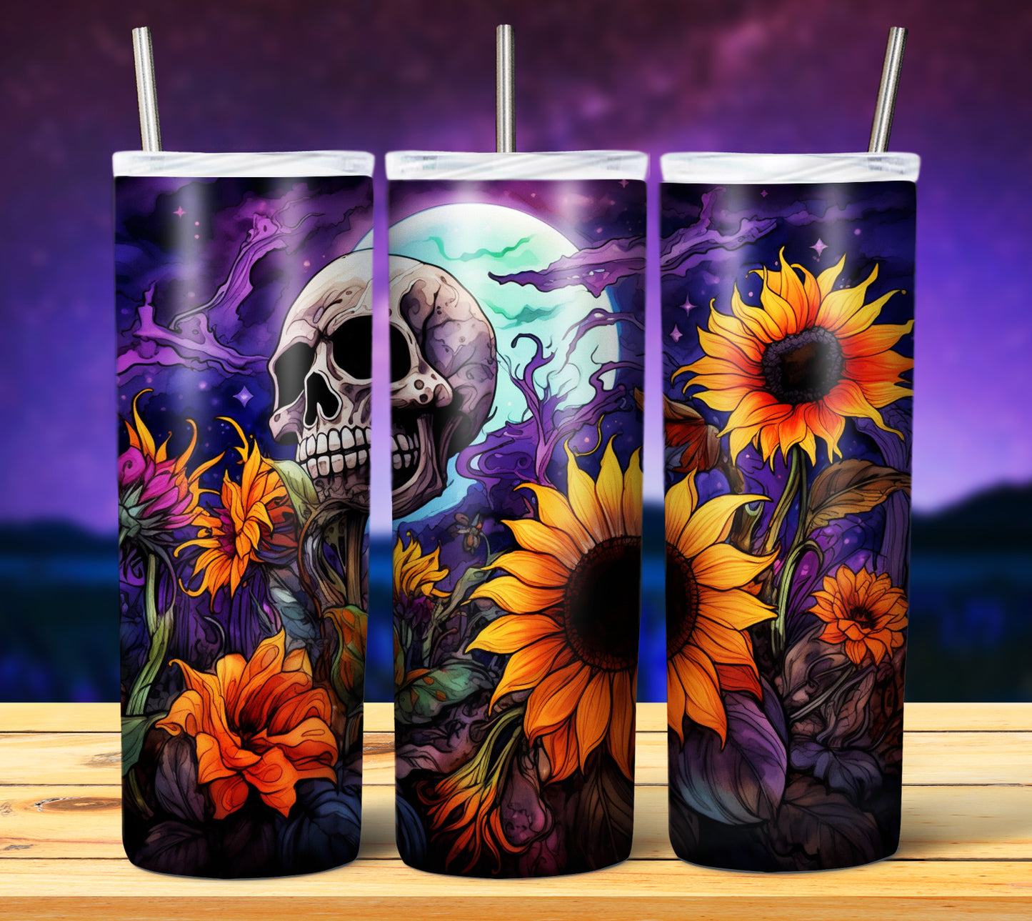 50 Watercolor Halloween Sublimation 20oz Images Bundle