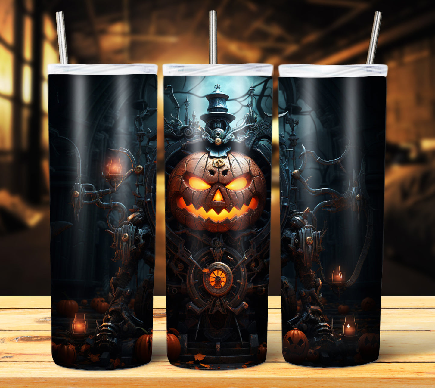 40 SteamPunk Halloween Sublimation 20oz Images Bundle