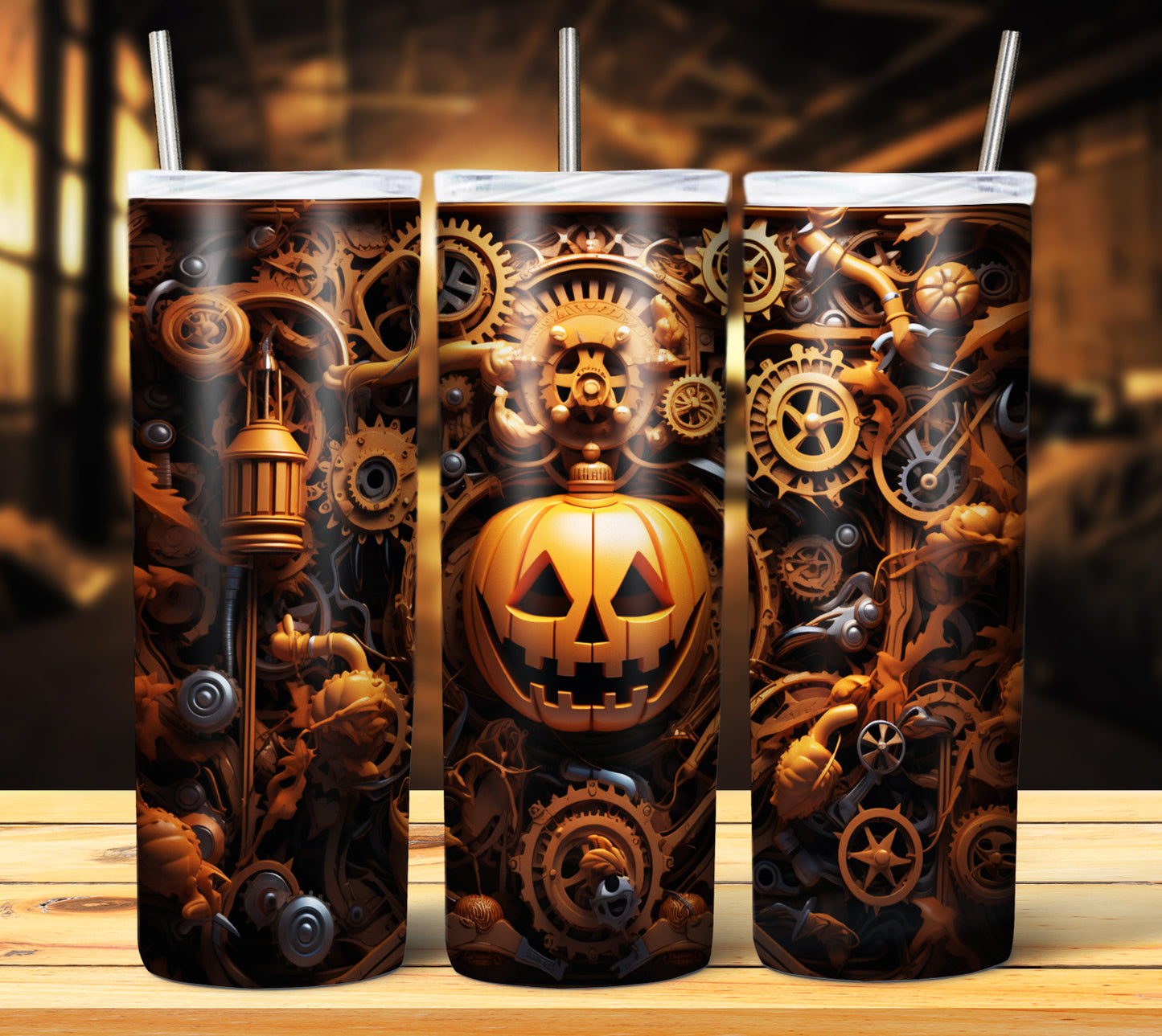 40 SteamPunk Halloween Sublimation 20oz Images Bundle