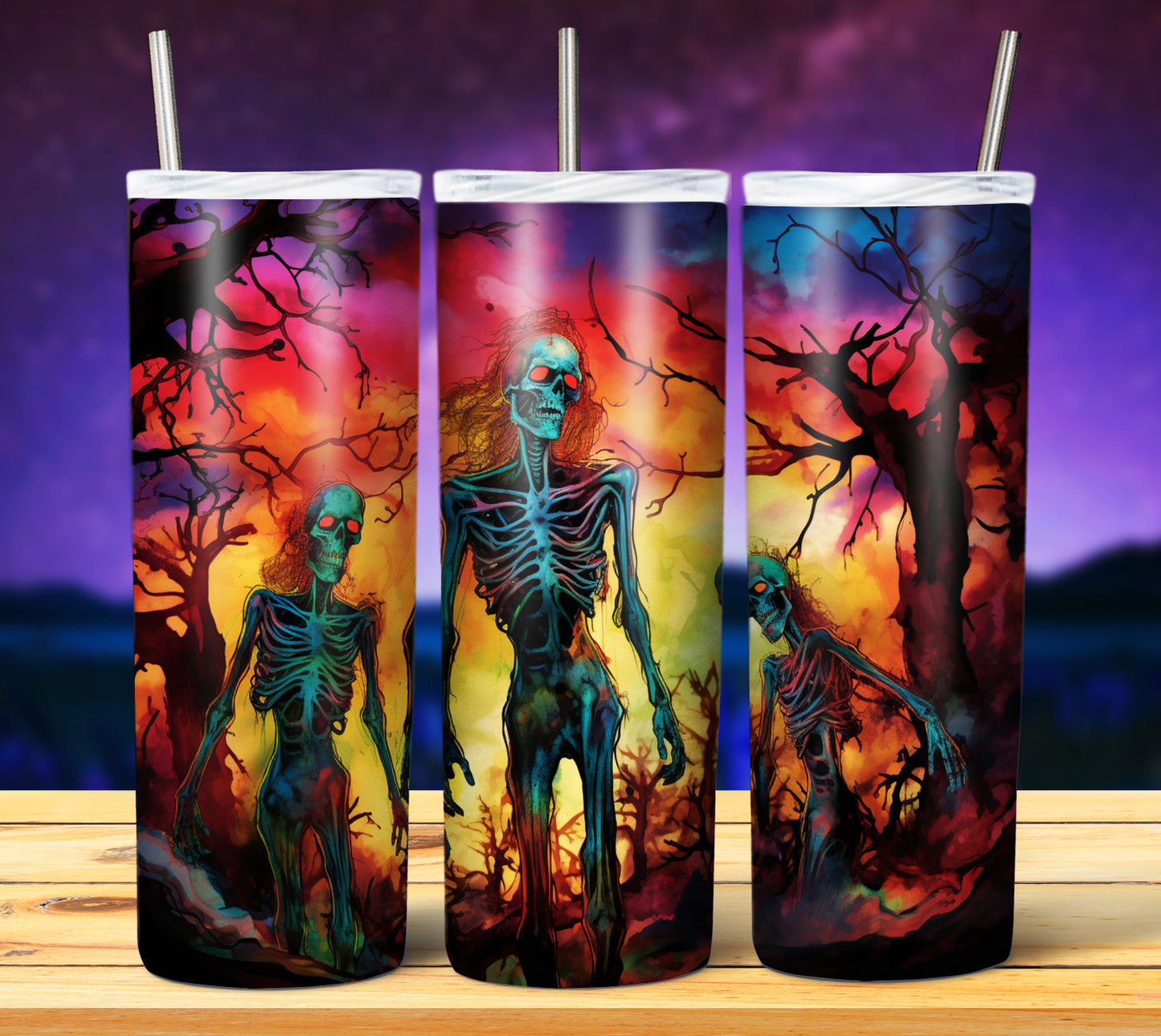 50 Watercolor Halloween Sublimation 20oz Images Bundle