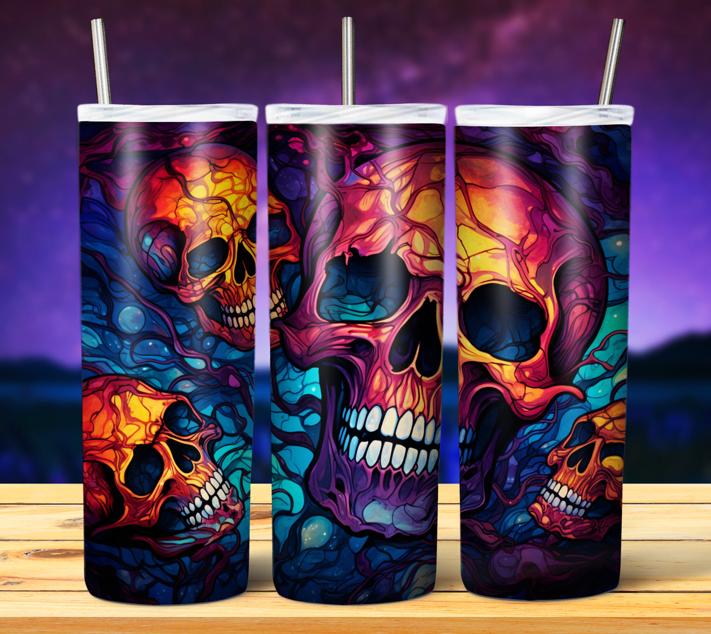 50 Watercolor Halloween Sublimation 20oz Images Bundle