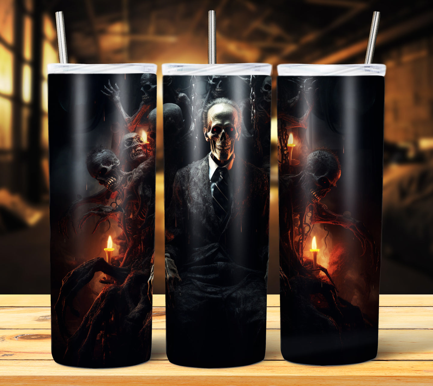 25 Creepy Halloween Sublimation 20oz Images Bundle