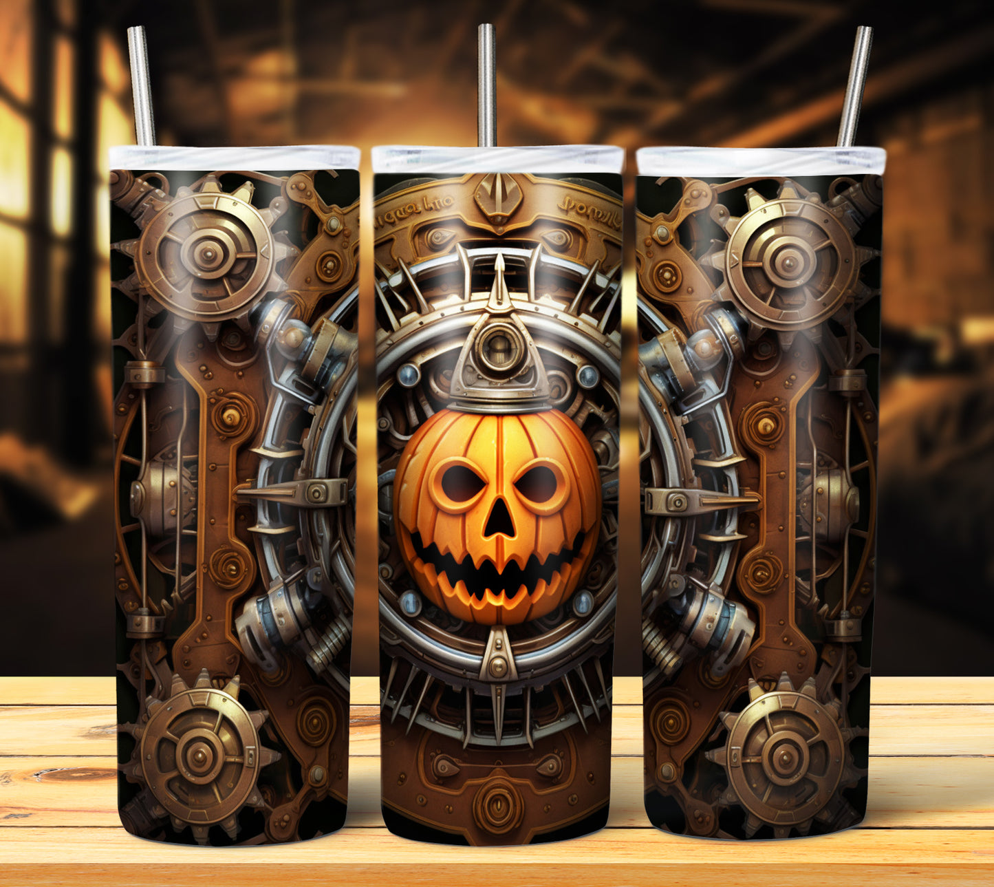 40 SteamPunk Halloween Sublimation 20oz Images Bundle