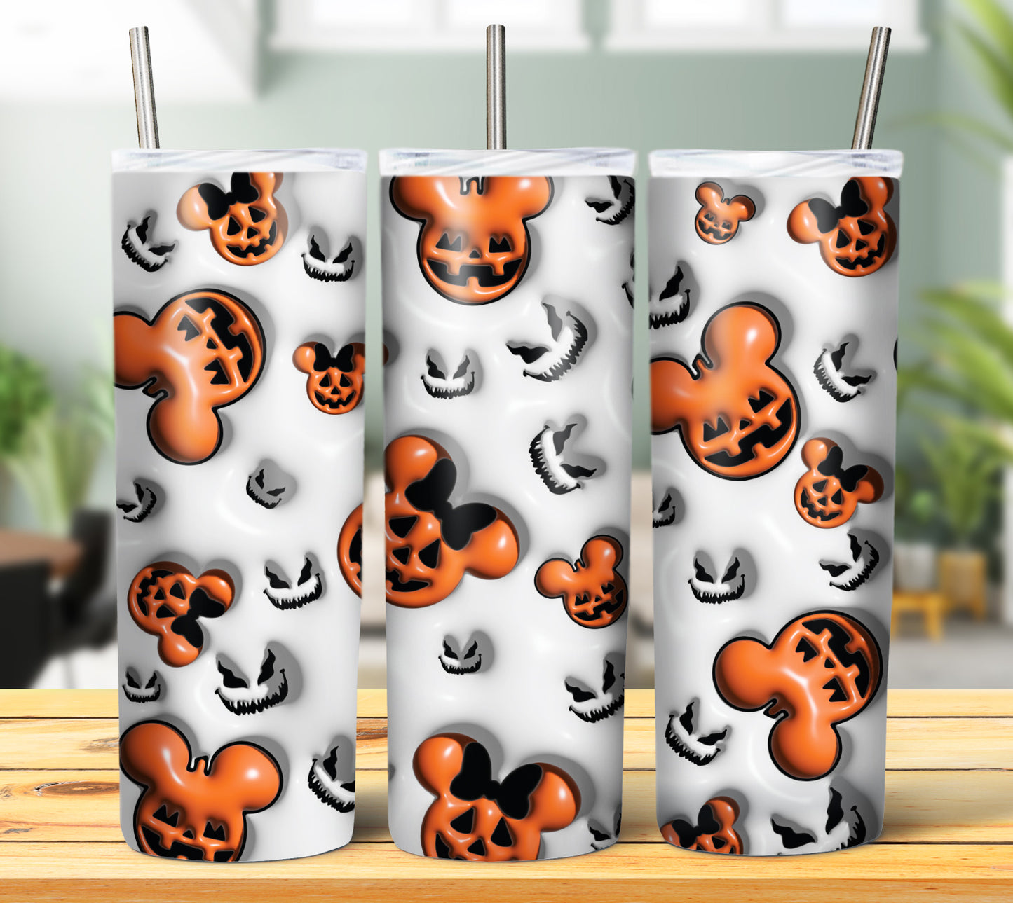 20+ 3D Inflate Halloween Sublimation 20oz Images Bundle