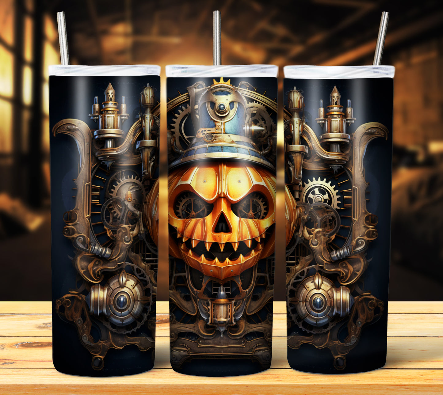 40 SteamPunk Halloween Sublimation 20oz Images Bundle