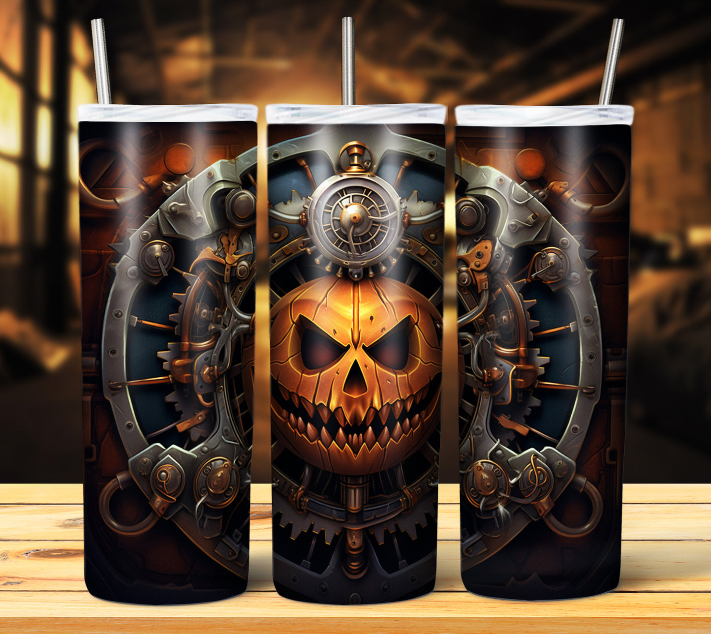 40 SteamPunk Halloween Sublimation 20oz Images Bundle