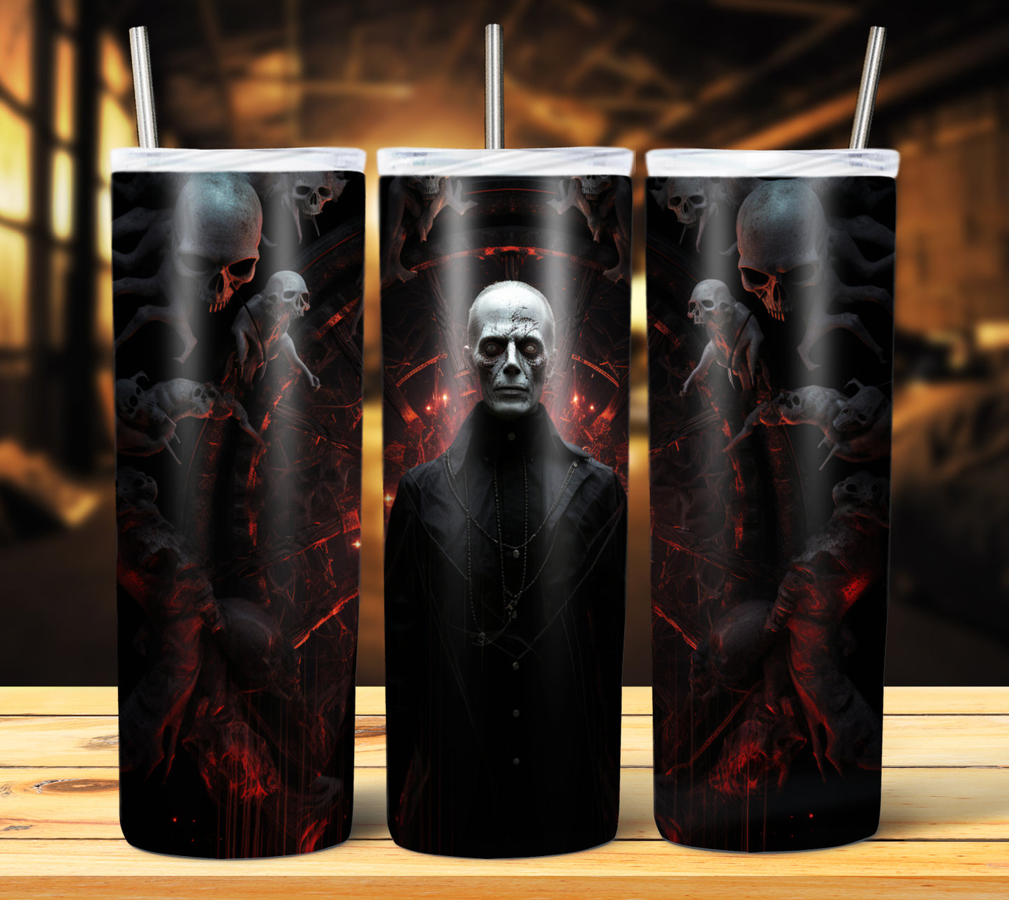 25 Creepy Halloween Sublimation 20oz Images Bundle