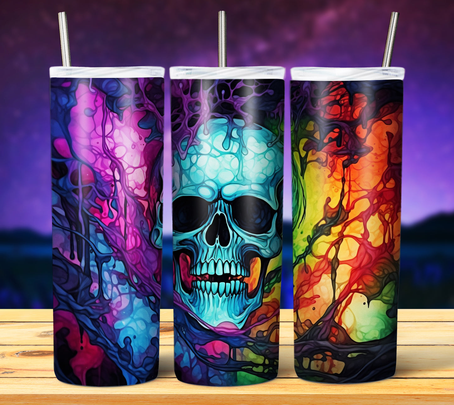 50 Watercolor Halloween Sublimation 20oz Images Bundle