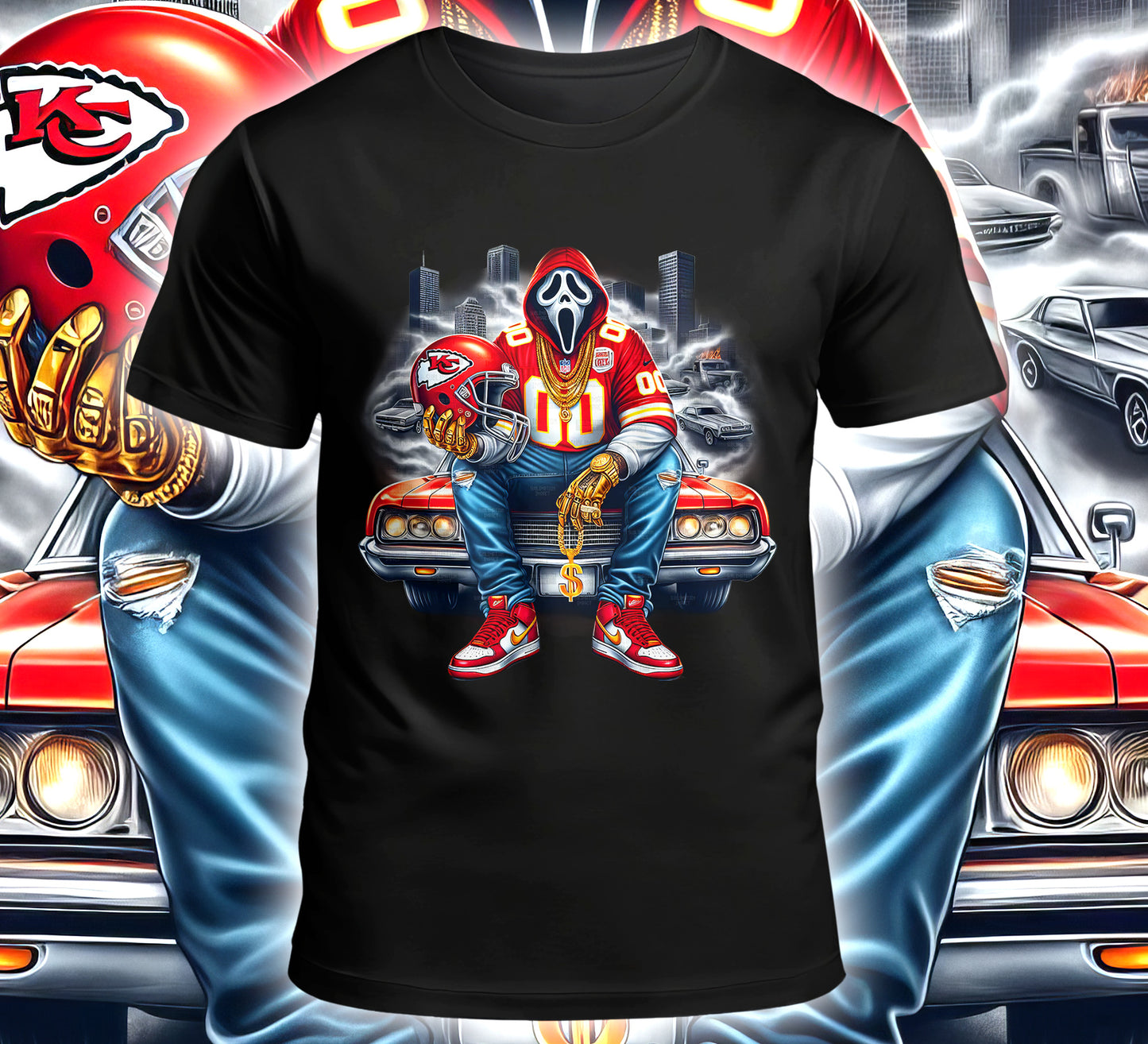 Football Sublimation/DTF T-Shirt Image