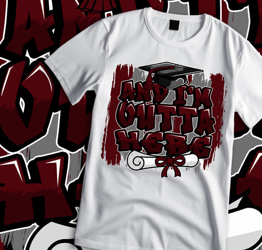 I'm Outta Here Sublimation/DTF T-shirt Images Bundle