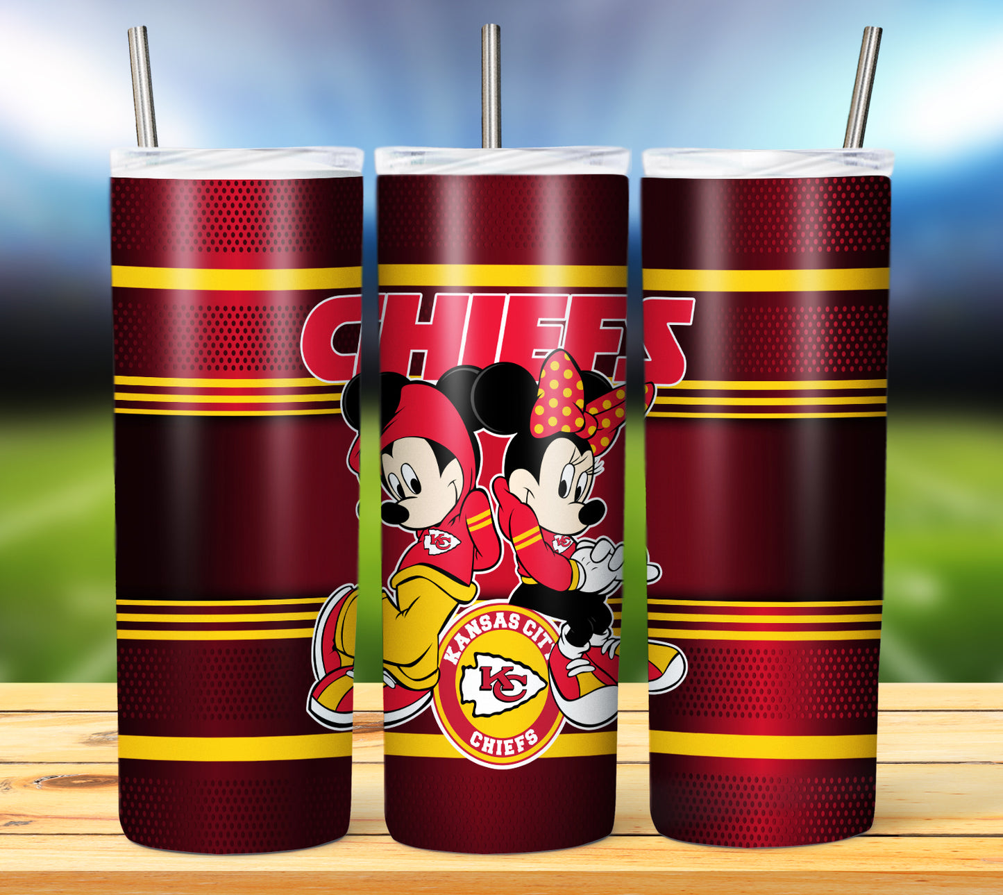 Football 20oz Sublimation Tumbler Image