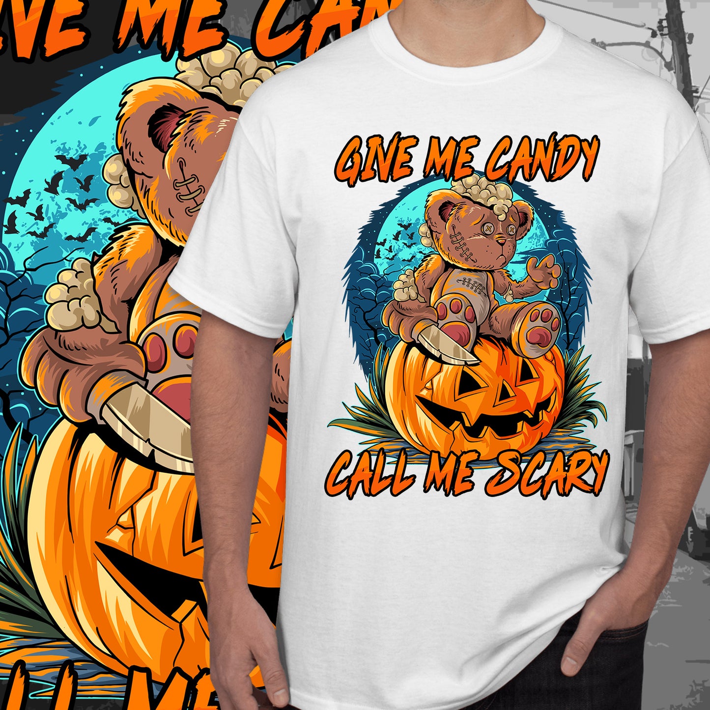 21 Halloween Sublimation T-Shirt Image Bundle