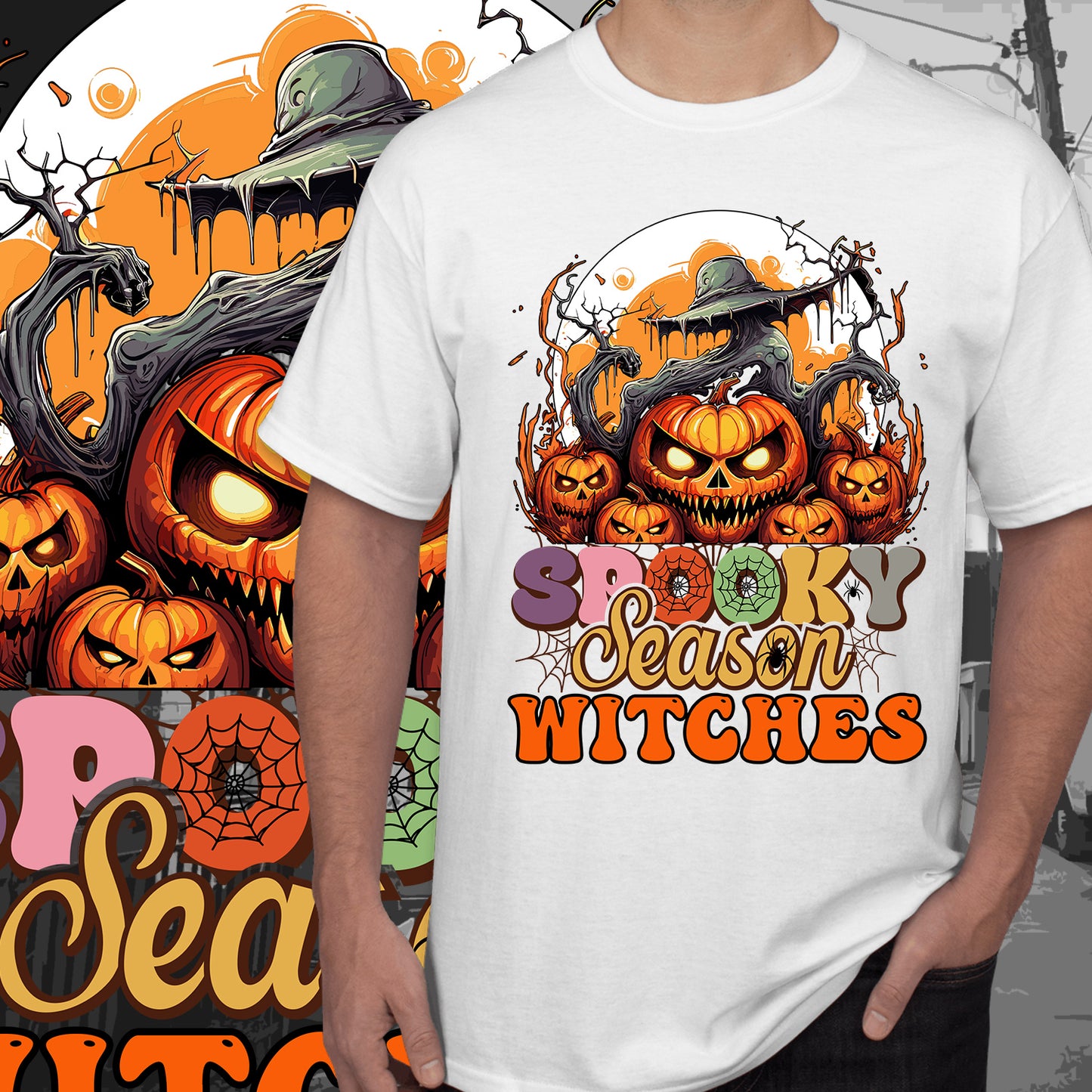 21 Halloween Sublimation T-Shirt Image Bundle