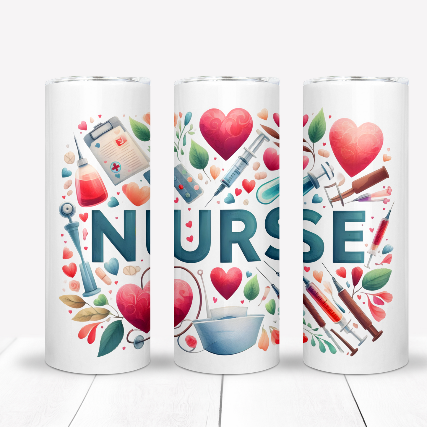 Nurse 20oz Sublimation Tumbler Bundle