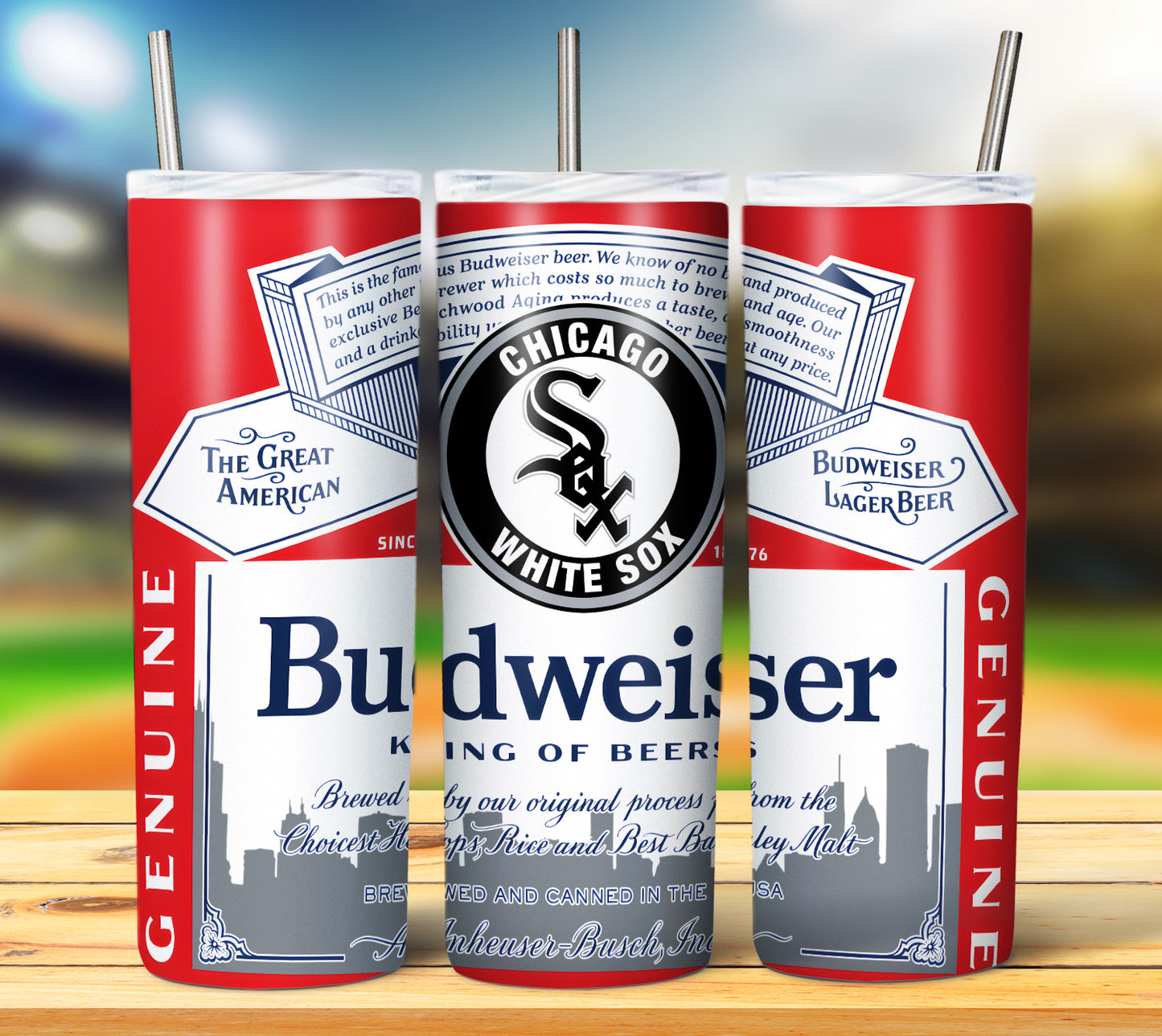 Baseball 20oz Sublimation Tumbler Image