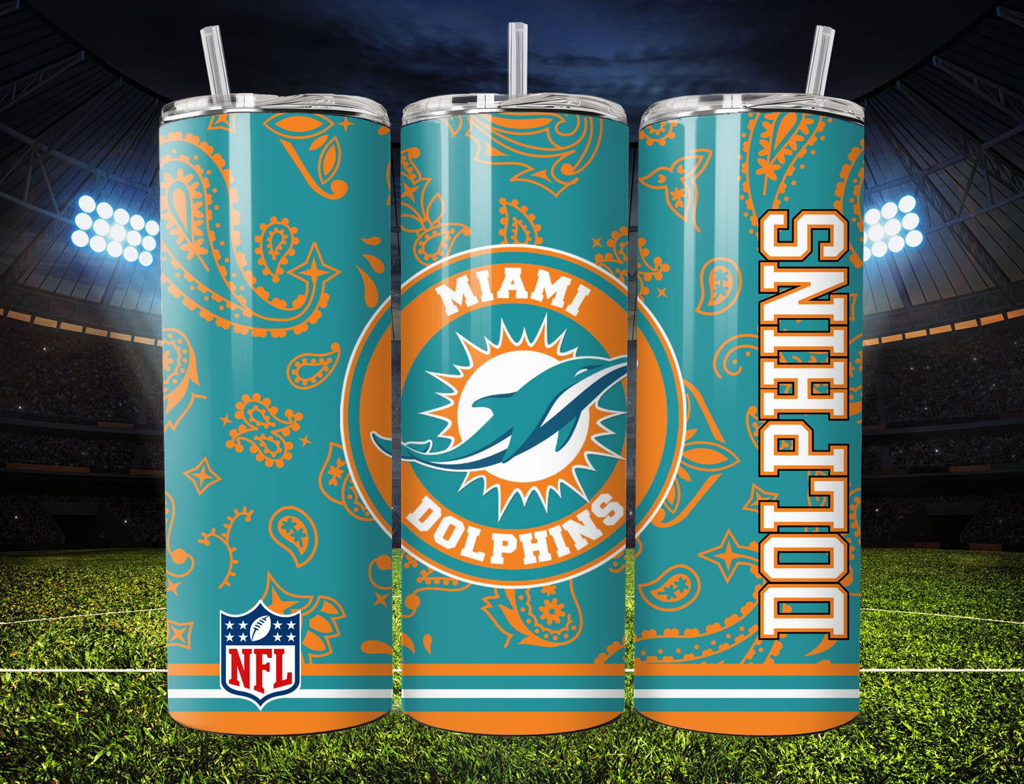 Football 20oz Sublimation Tumbler Image