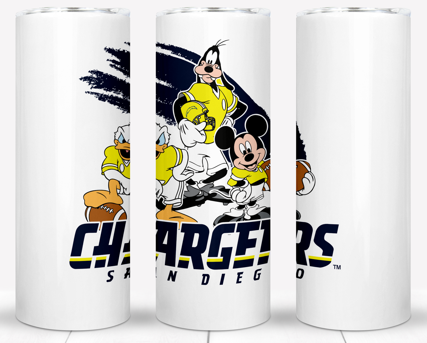 Disney Cartoon Football  Sublimation 20oz Tumbler Images Bundles