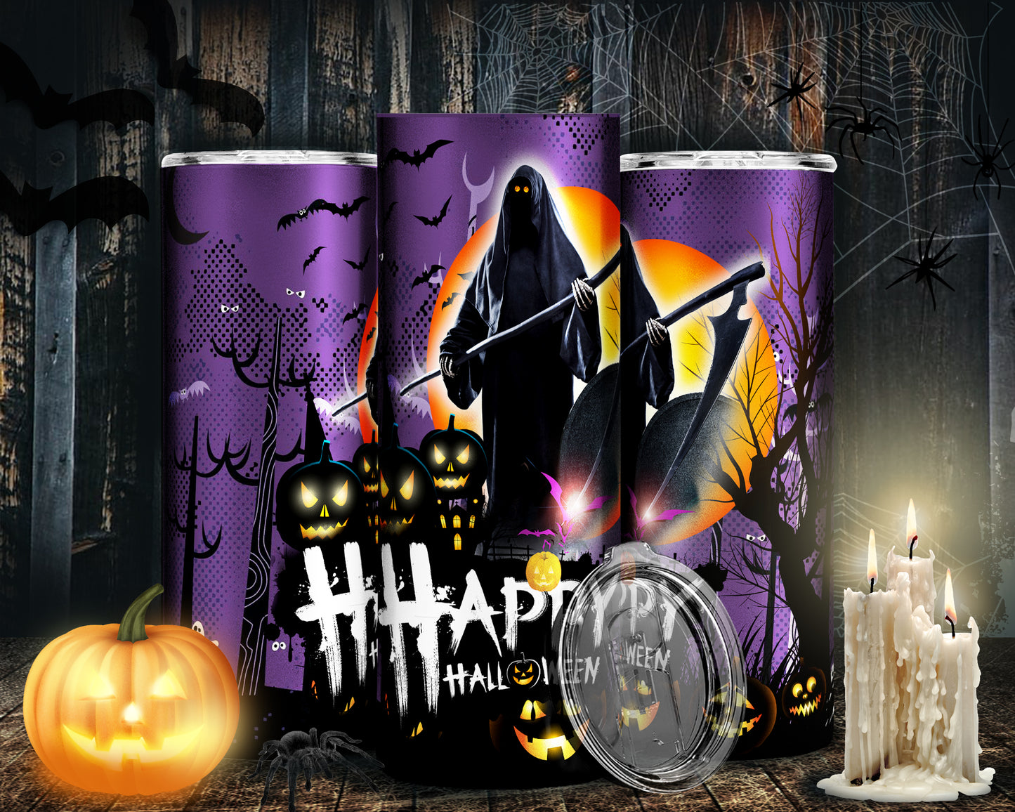 30 Horror Halloween Sublimation 20oz Images Bundle