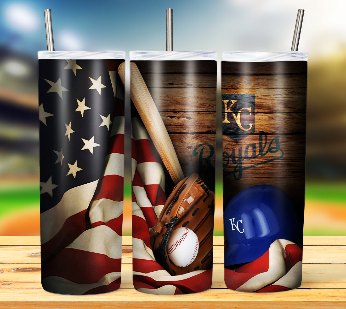 Baseball 20oz Sublimation Tumbler Image