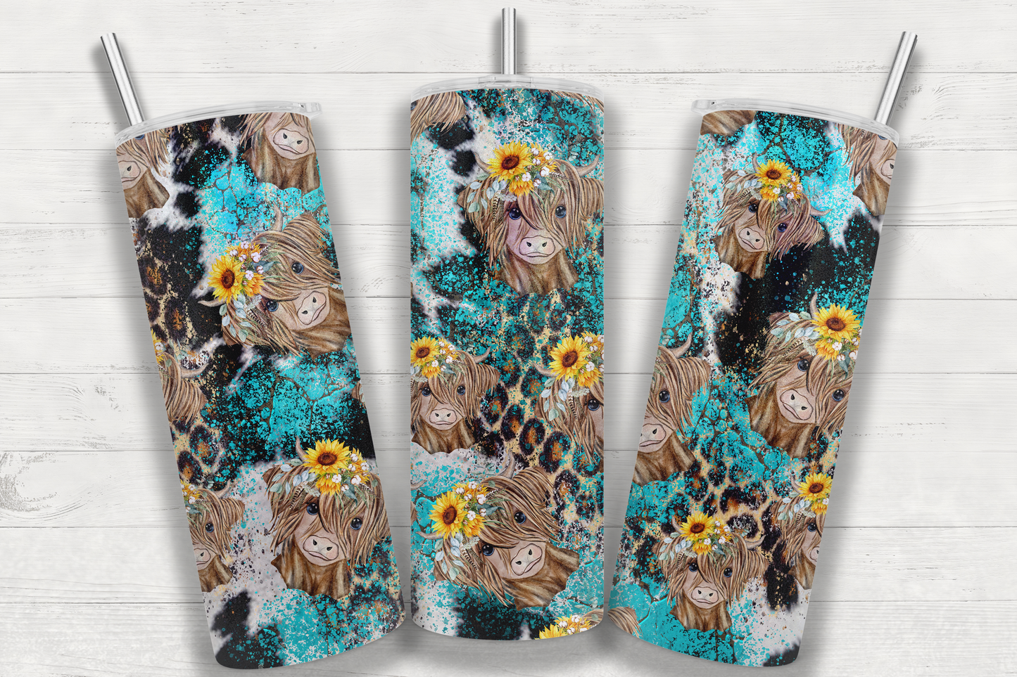 30 Animal Print Sublimation Tumbler Images Bundle 20 oz