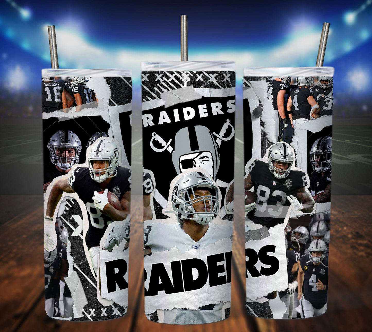 Football 20oz Sublimation Tumbler Image