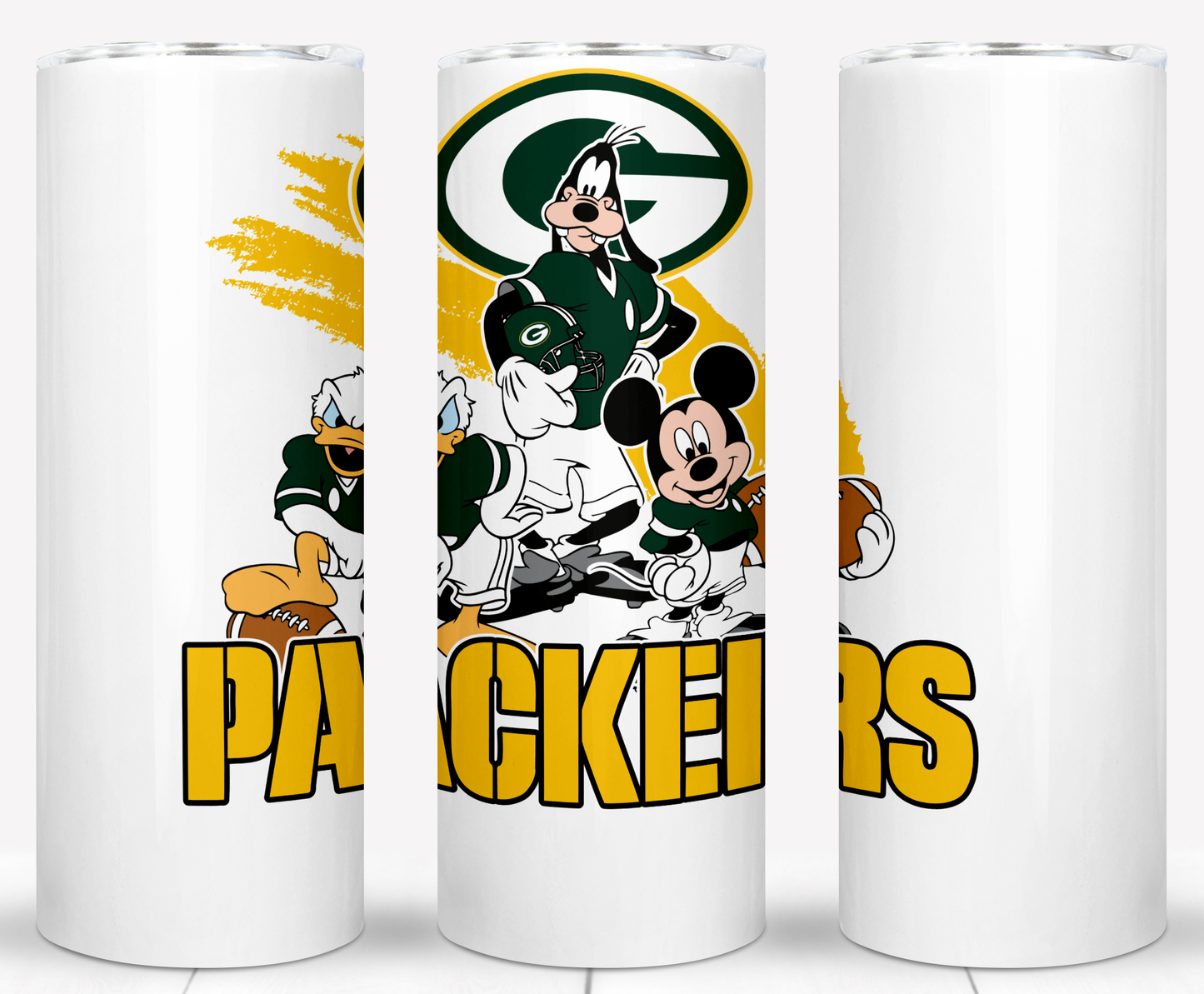 Disney Cartoon Football  Sublimation 20oz Tumbler Images Bundles