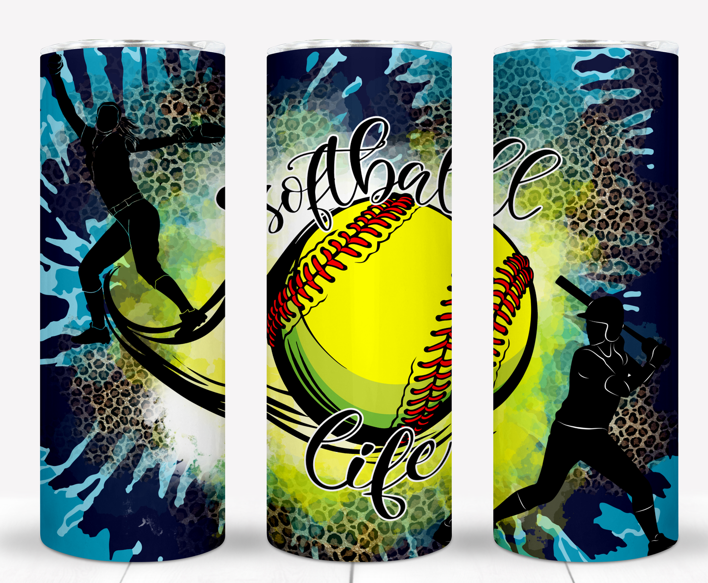 Softball Life 20oz Sublimation Tumbler Image