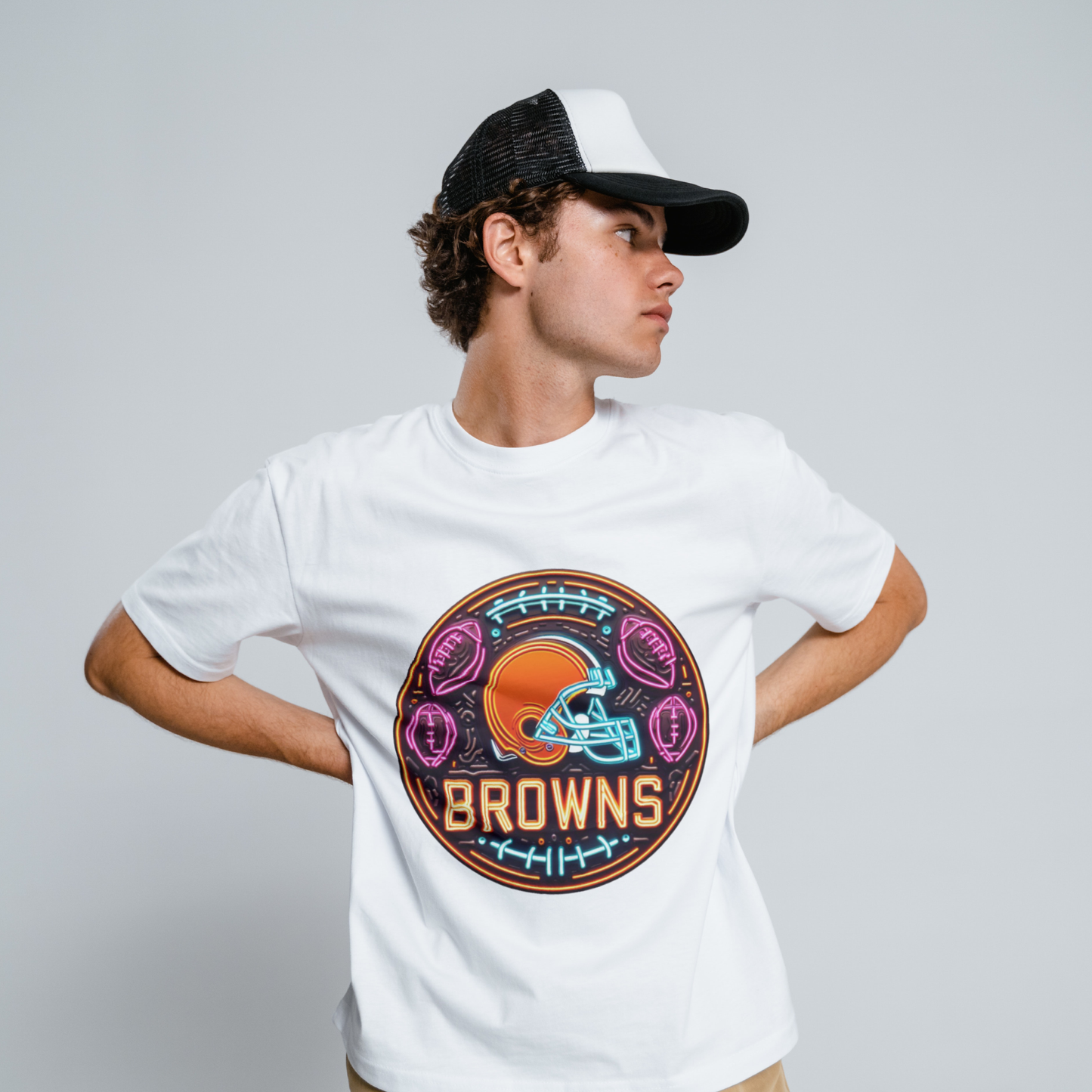 Neon Football Sublimation/DTF T-Shirt Images Bundle